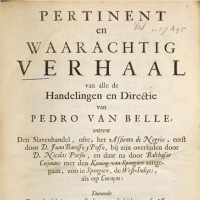 Lees meer over het artikel 1689 PEDRO VAN BELLE: PAMFLET SLAVENHANDEL